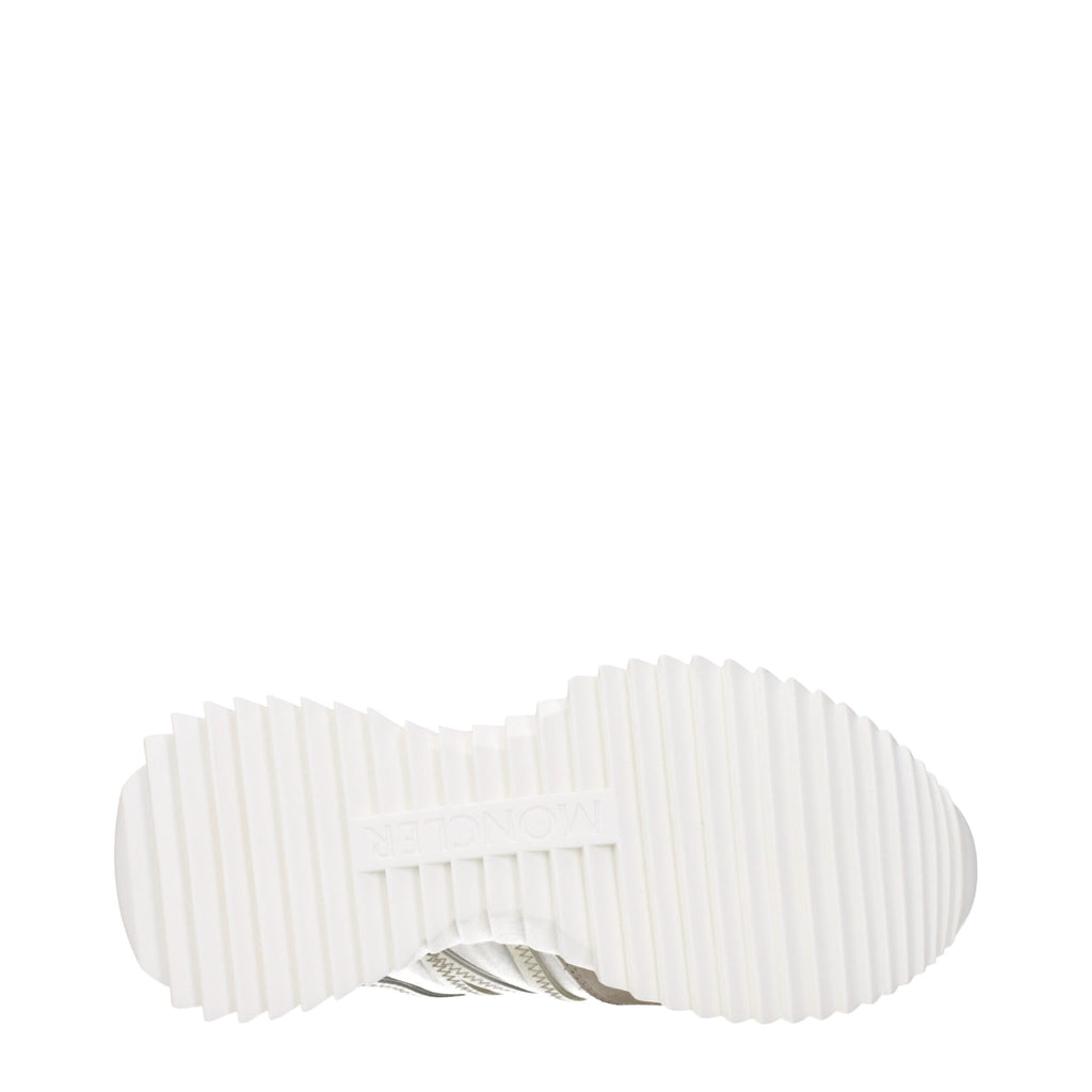 Moncler Beige Stoff-Sneaker, niedriges Oberteil