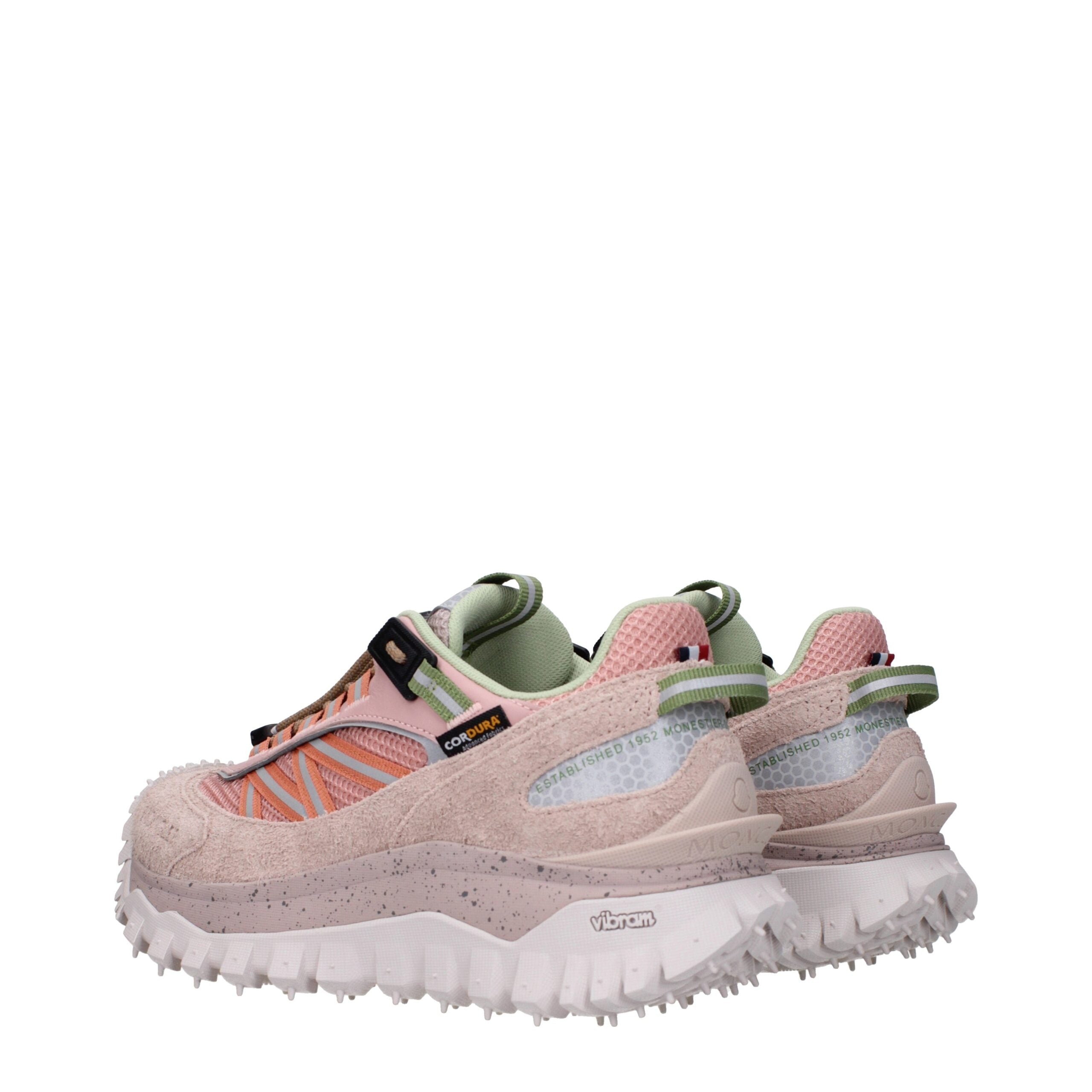 Moncler Sportschuhe aus rosa Leder