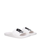 Kenzo White Cotton Slippers Sandals