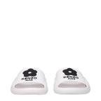 Kenzo White Cotton Slippers Sandals