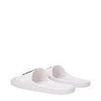 Kenzo White Cotton Slippers Sandals
