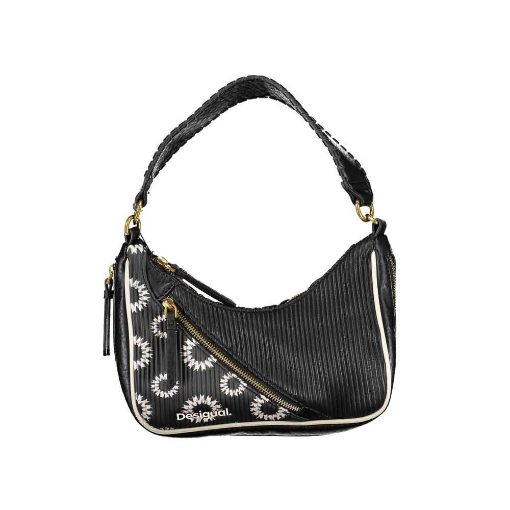 Desigual Schwarze Polyethylen-Handtasche