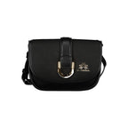 La Martina Black Polyethylene Handbag