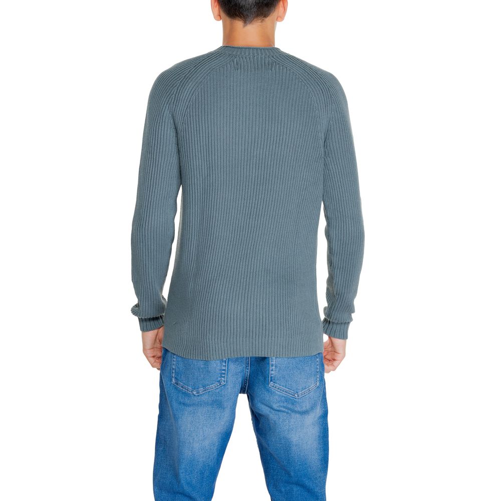 Calvin Klein Jeans grüner Pullover aus Bio-Baumwolle