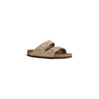 Sandália Birkenstock em pele nobuck bege