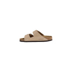 Sandália Birkenstock em pele nobuck bege