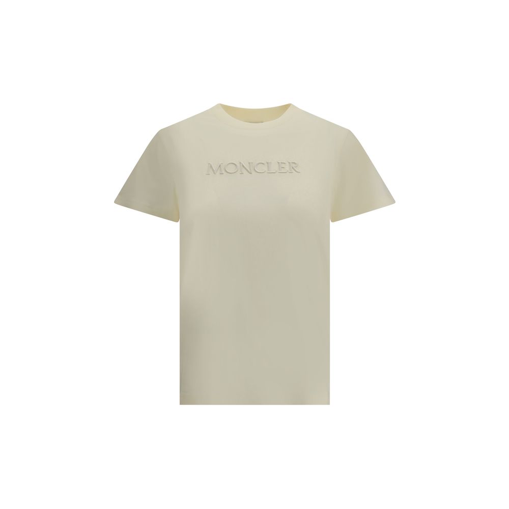 Moncler Cream Cotton T-Shirt