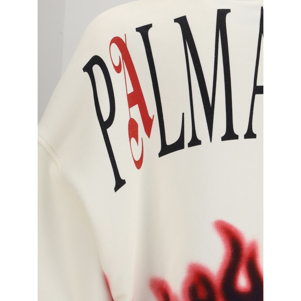 Sweatshirt de algodão multicolorido Palm Angels