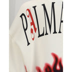 Sweatshirt de algodão multicolorido Palm Angels