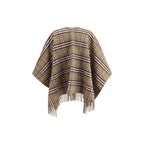 Burberry Kariertes Cape aus Wolle und Kaschmir
