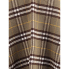 Burberry Kariertes Cape aus Wolle und Kaschmir