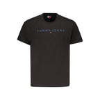 Tommy Hilfiger Black Cotton Men T-Shirt