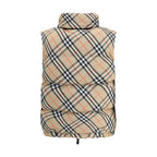 Burberry Check Weste Daunenjacke