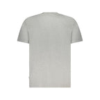 T-shirt para homem Guess Jeans cinza de algodão