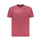 Tommy Hilfiger Red Cotton Men T-Shirt