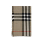 Burberry Check Reversible Wool and Silk Scarf