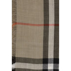 Burberry Check Reversible Wool and Silk Scarf