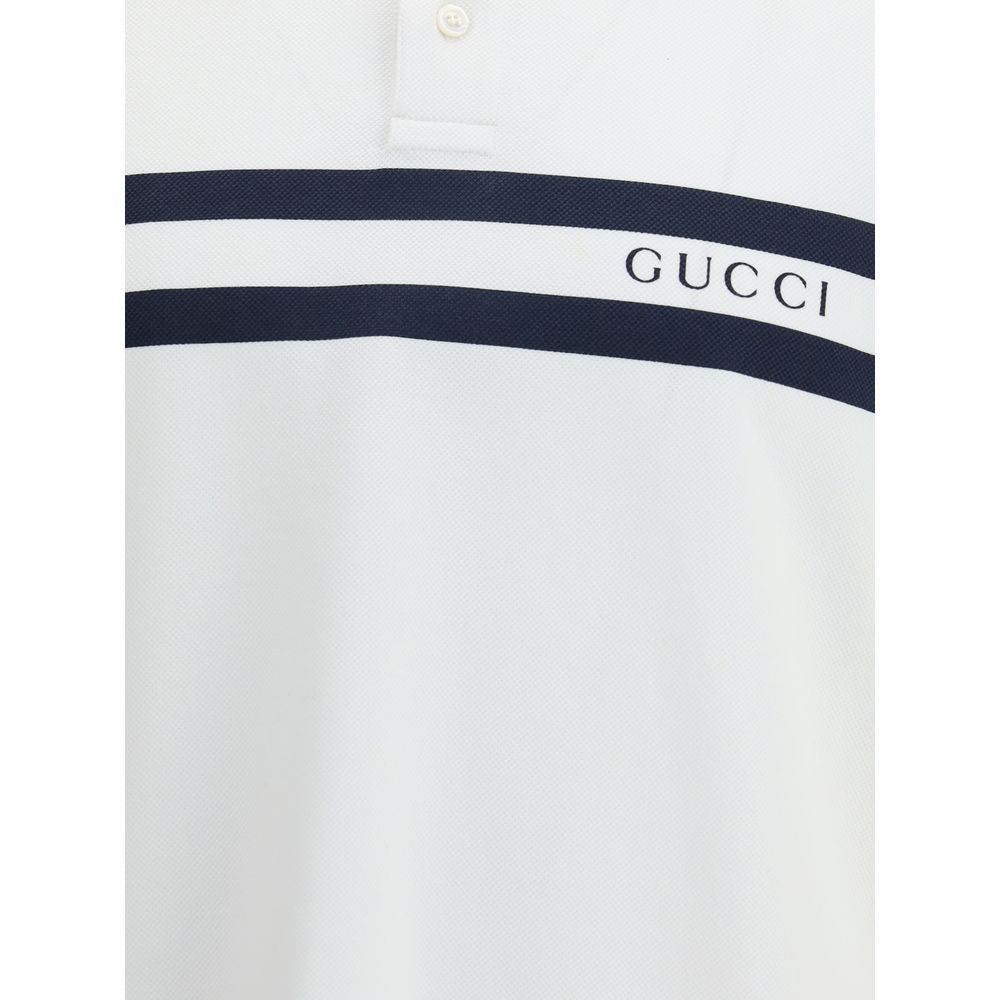 Polo de algodão Gucci