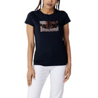 Armani Exchange blaues Baumwoll-T-Shirt
