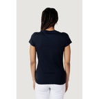 Armani Exchange blaues Baumwoll-T-Shirt