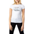 Armani Exchange Weißes Baumwoll-T-Shirt