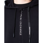 Armani Exchange Black Cotton Hoody