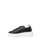 Armani Exchange Sneaker aus schwarzem Kunstleder