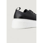 Armani Exchange Sneaker aus schwarzem Kunstleder