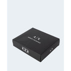 Carteira Armani Exchange em pele preta