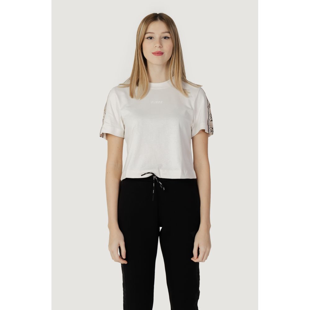 Guess Active Cream Baumwoll-T-Shirt