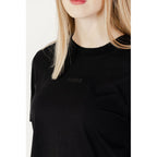 Guess Active Schwarzes Baumwoll-T-Shirt