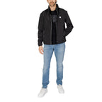 Armani Exchange Black Polyester Jackets & Coat