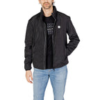 Armani Exchange Black Polyester Jackets & Coat