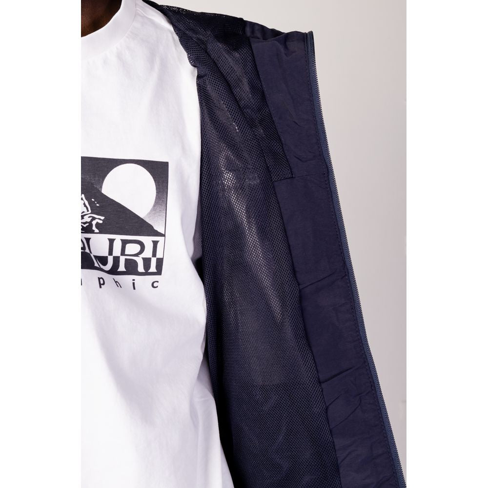 Napapijri Blue Polyester Jackets & Coat