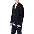 Armani Exchange Black Cotton Blazer