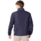 Armani Exchange Blue Polyester Jackets & Coat