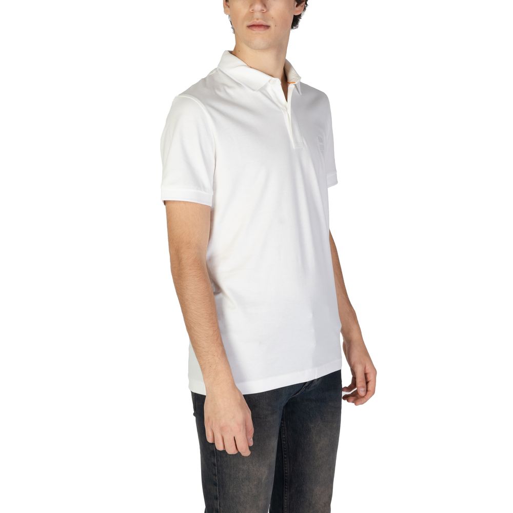 Polo Hugo Boss em algodão branco