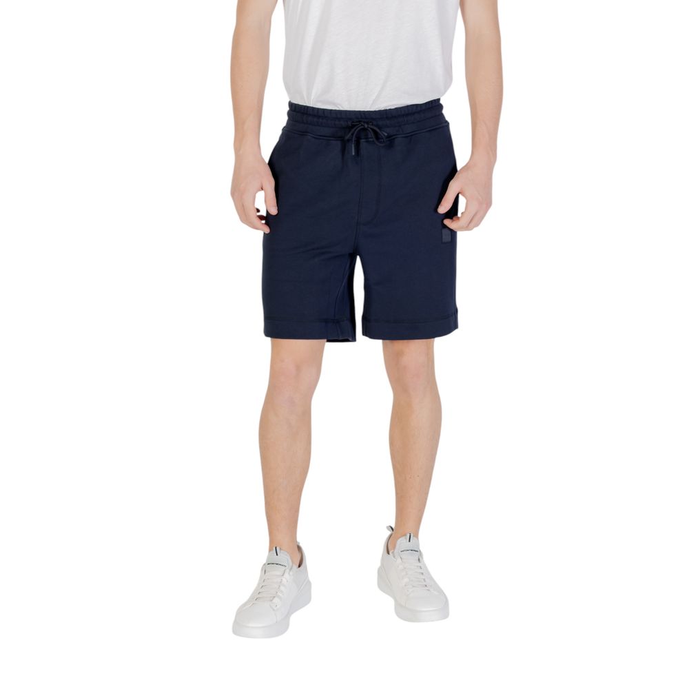 Bermudas de algodão azul Hugo Boss
