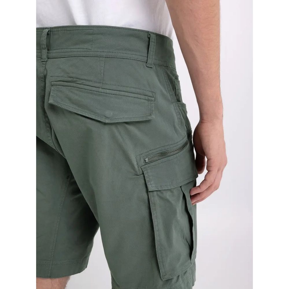 Bermudas de algodão verde Replay