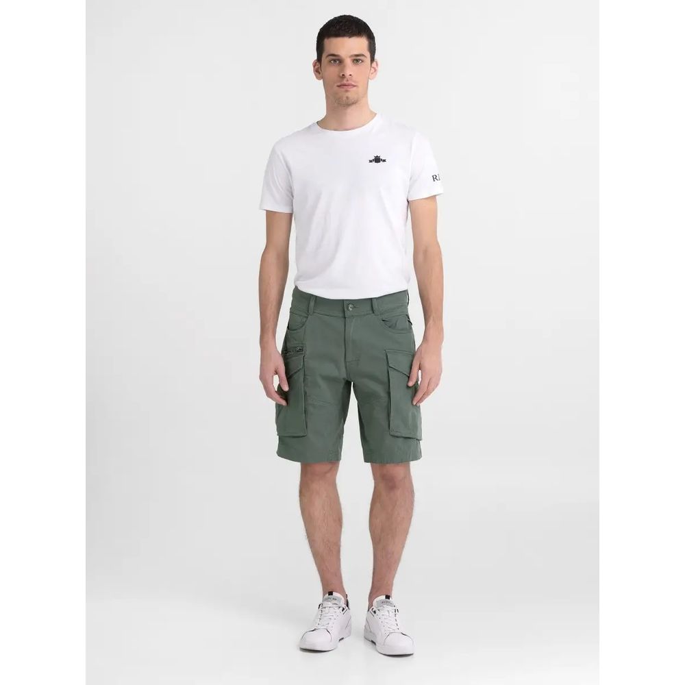 Bermudas de algodão verde Replay