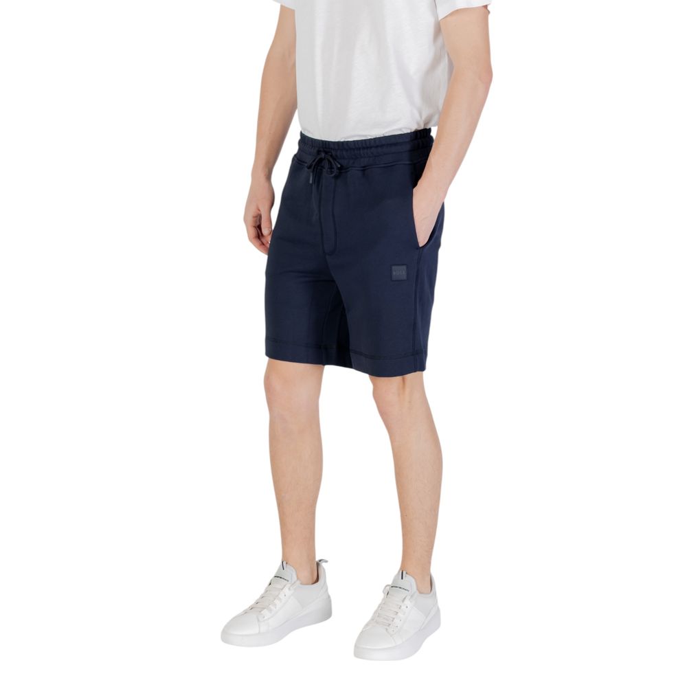 Bermudas de algodão azul Hugo Boss