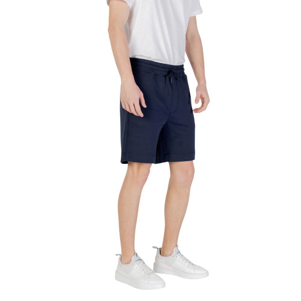 Bermudas de algodão azul Hugo Boss