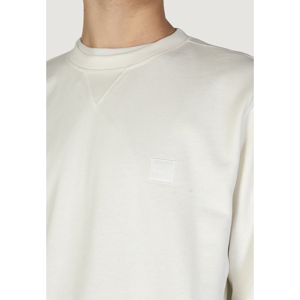 Hugo Boss Sweatshirt aus weißer Baumwolle