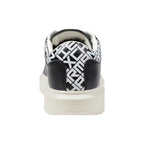 Armani Exchange Black And White Leather Sneaker