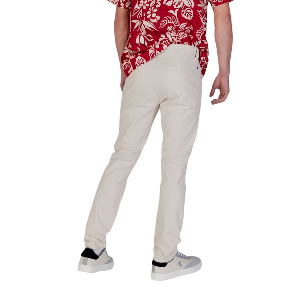 Calças de ganga skinny bege em algodão Tommy Hilfiger