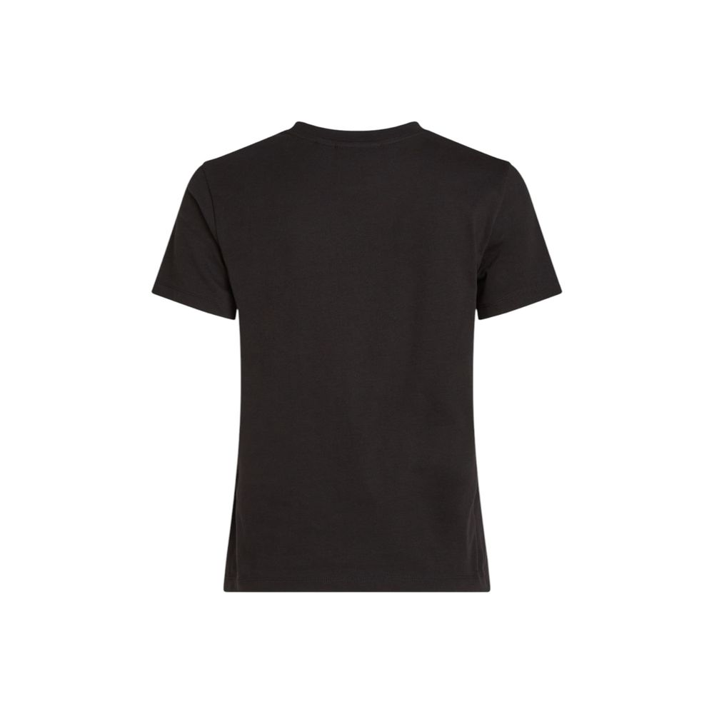 Schwarzes T-Shirt aus recycelter Baumwolle von Calvin Klein Jeans