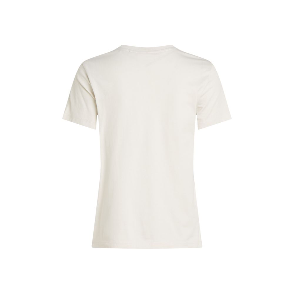 Calvin Klein Jeans Beige T-Shirt aus recycelter Baumwolle