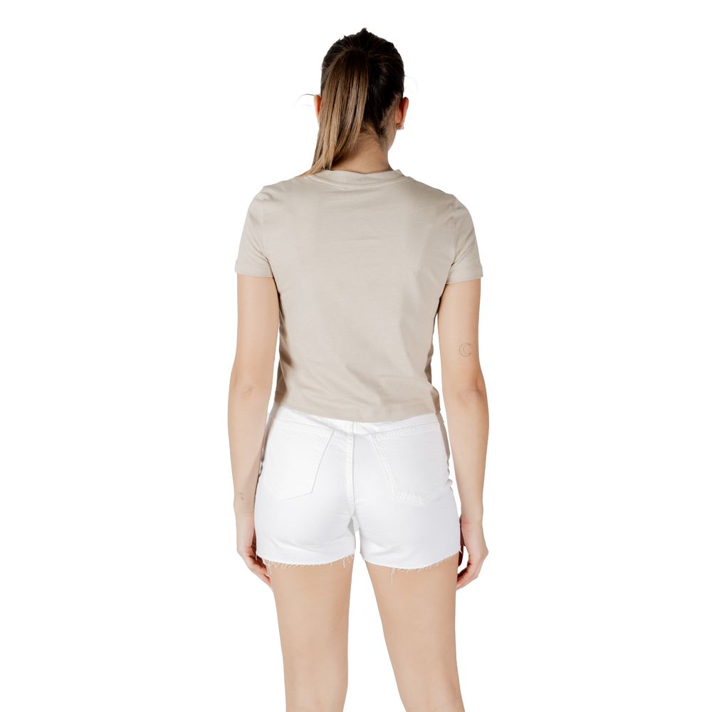 Calvin Klein Jeans Beige T-Shirt aus recycelter Baumwolle
