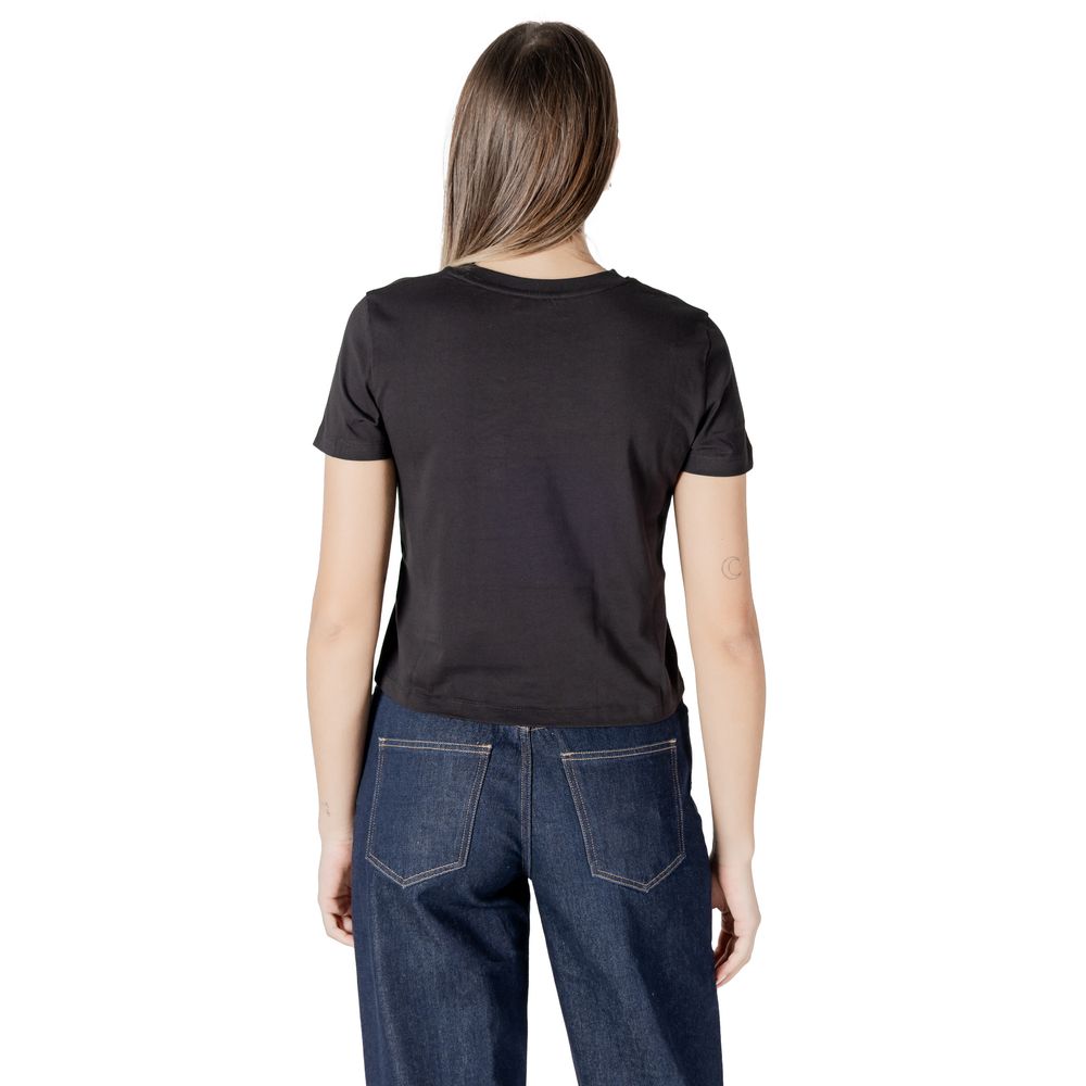 Schwarzes T-Shirt aus recycelter Baumwolle von Calvin Klein Jeans