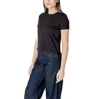 Schwarzes T-Shirt aus recycelter Baumwolle von Calvin Klein Jeans